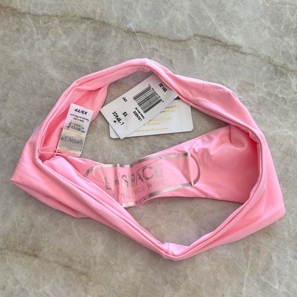 NWT‎ L*Space Cabana Bitsy Brazilian Bikini Bottom -Pink-XS- High Leg - Picture 4 of 6